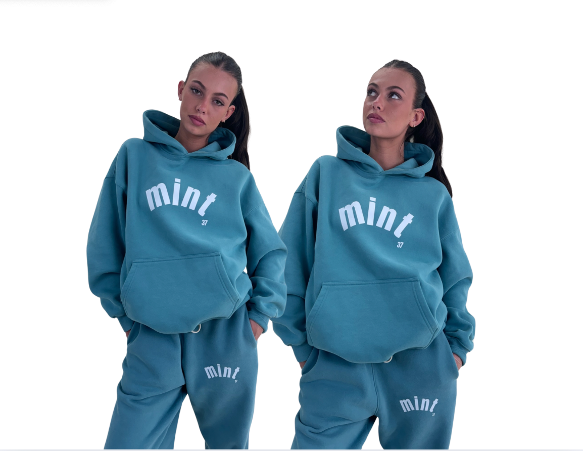 trending sweat set thick sweats hoodie mint 37